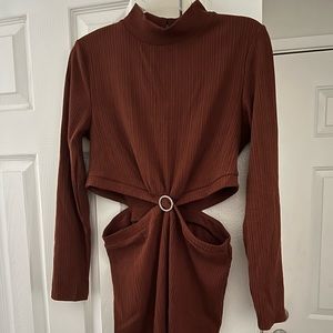 NEW BROWN DRESS SIZE M